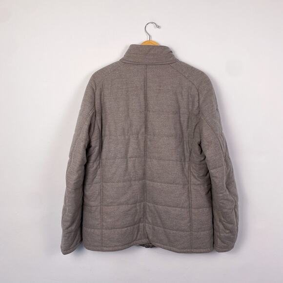 GIMO's Men's Quilted Jacket Gray Size 52 - Picture 9 of 12